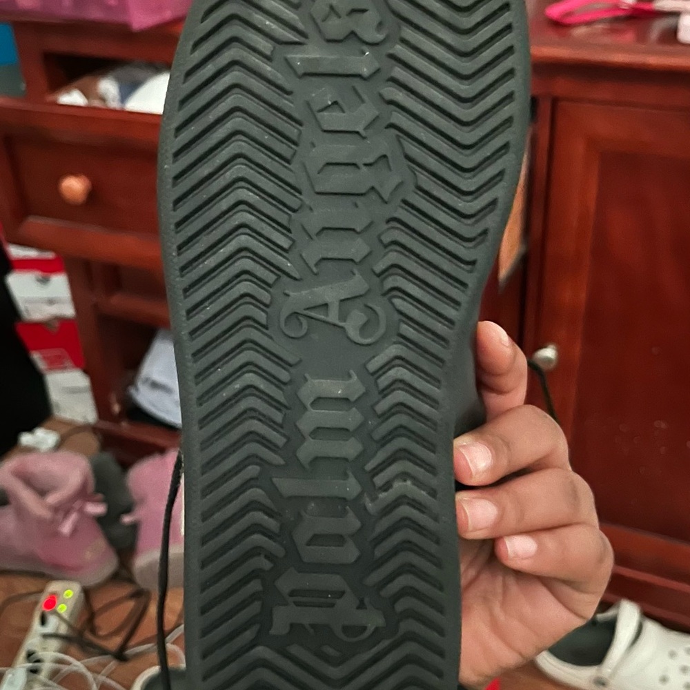 Palm Angels Black Sneakers with Bear Detail - Picture 5 of 6